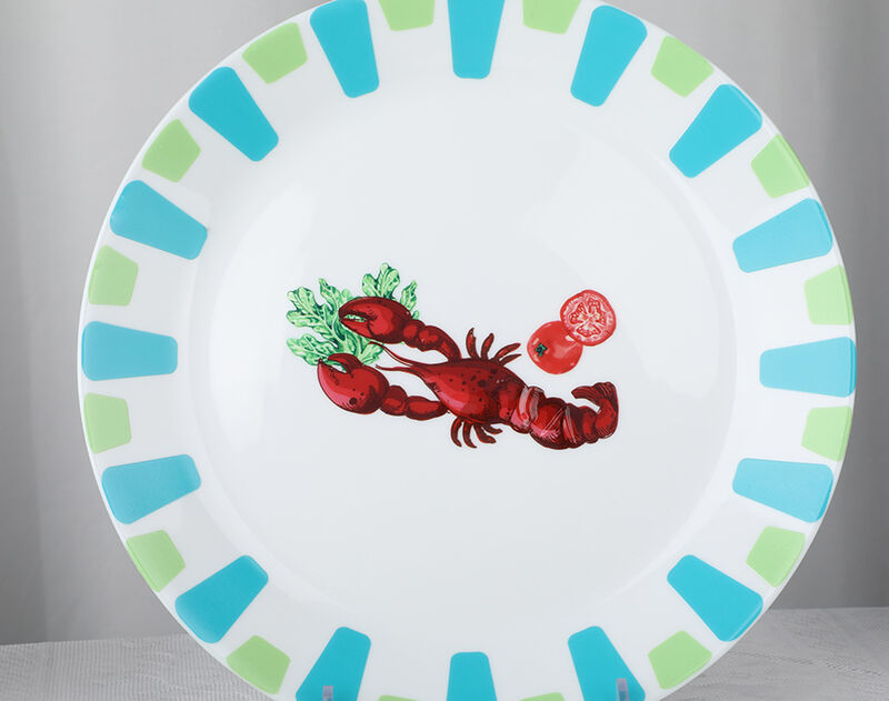 Factory wholesale opal glass dinner plates and bowls with new designs