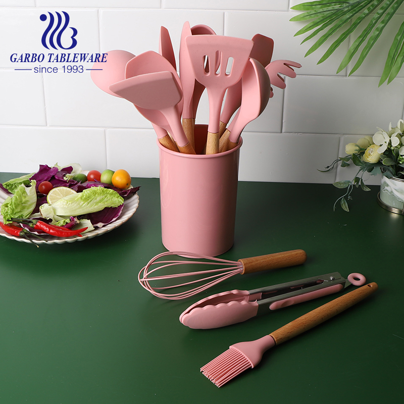 Small MOQ High Quality Pink Nylon Cooking Utensil