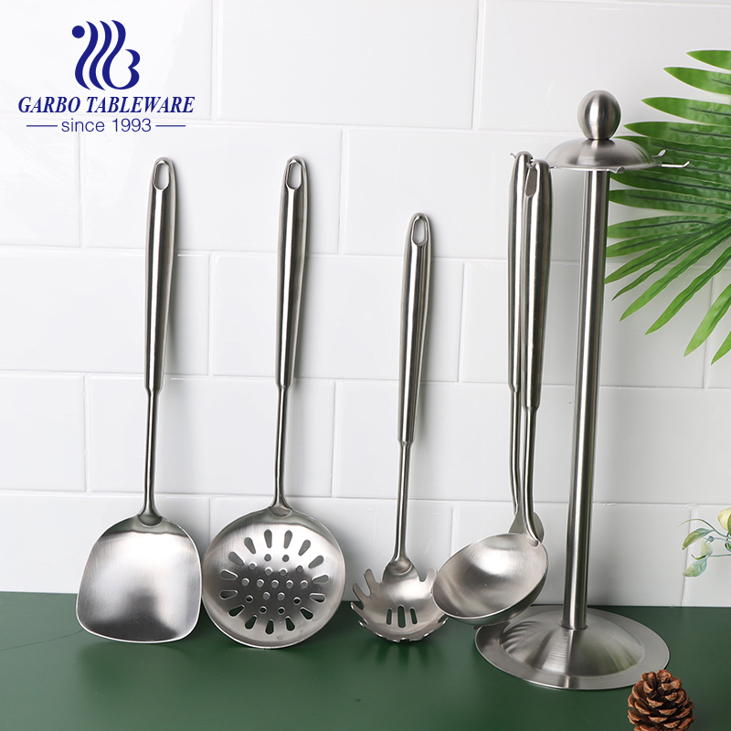 China Manufacturer Small MOQ 201 Stainless Steel Kitchen Utensils Set