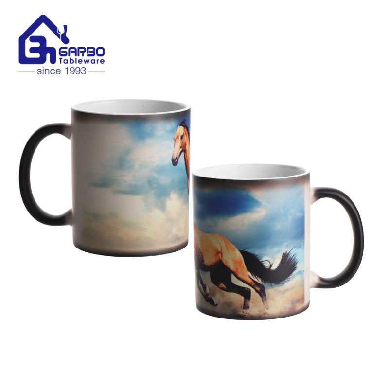 Custom ceramic mug with color changed gift water mugs