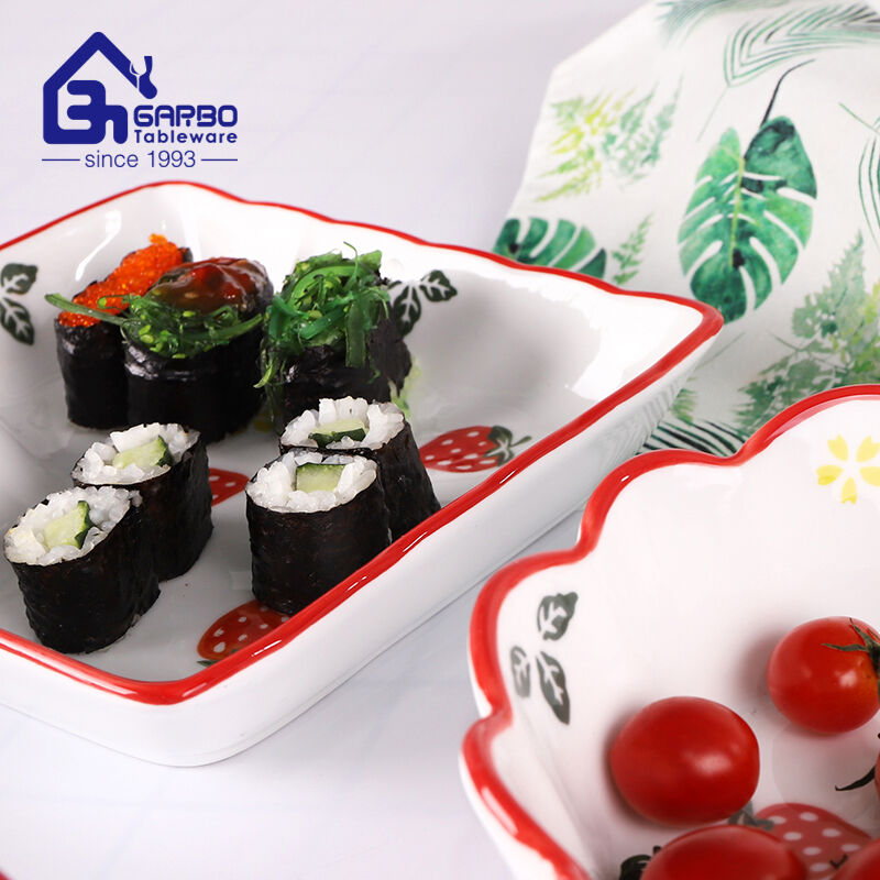 Nice Design Strawberry Printing Porcelain Dinnerware: Elevate Your Dining Experience