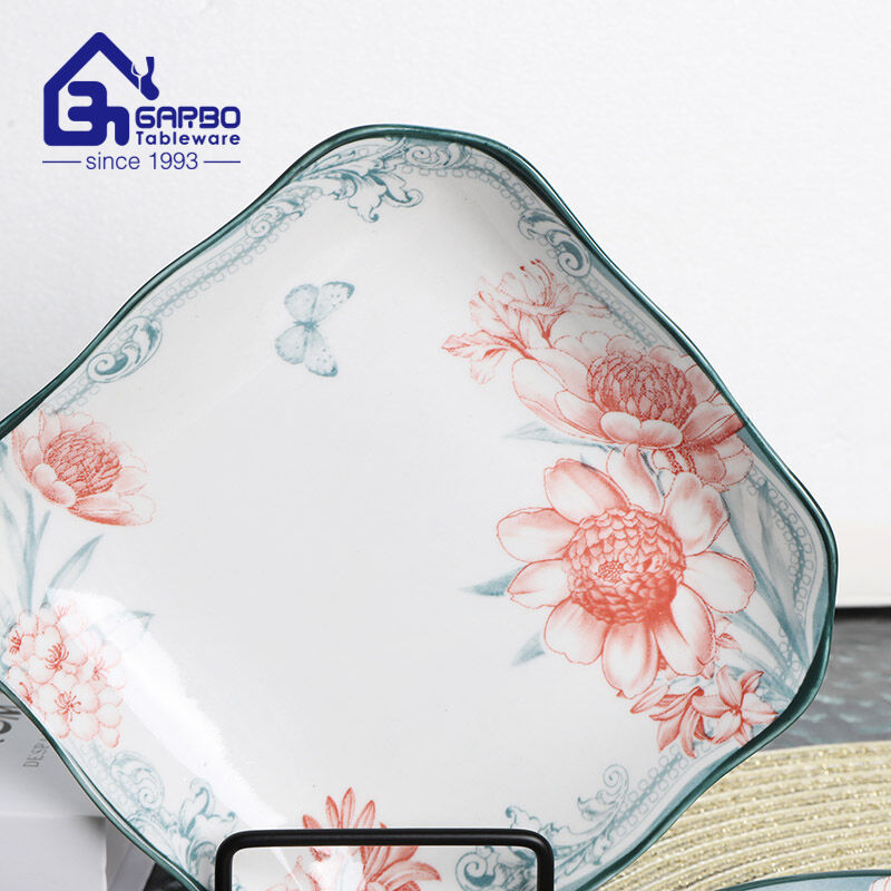 The Art of Flower Printing on Porcelain Dinnerware: A Timeless Elegance