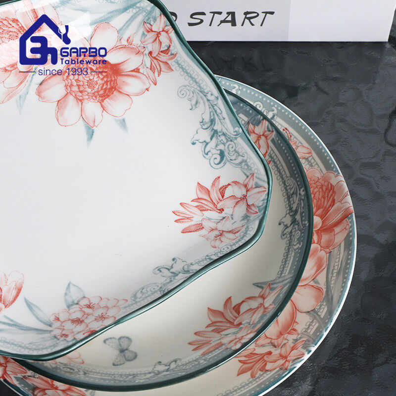 The Art of Flower Printing on Porcelain Dinnerware: A Timeless Elegance