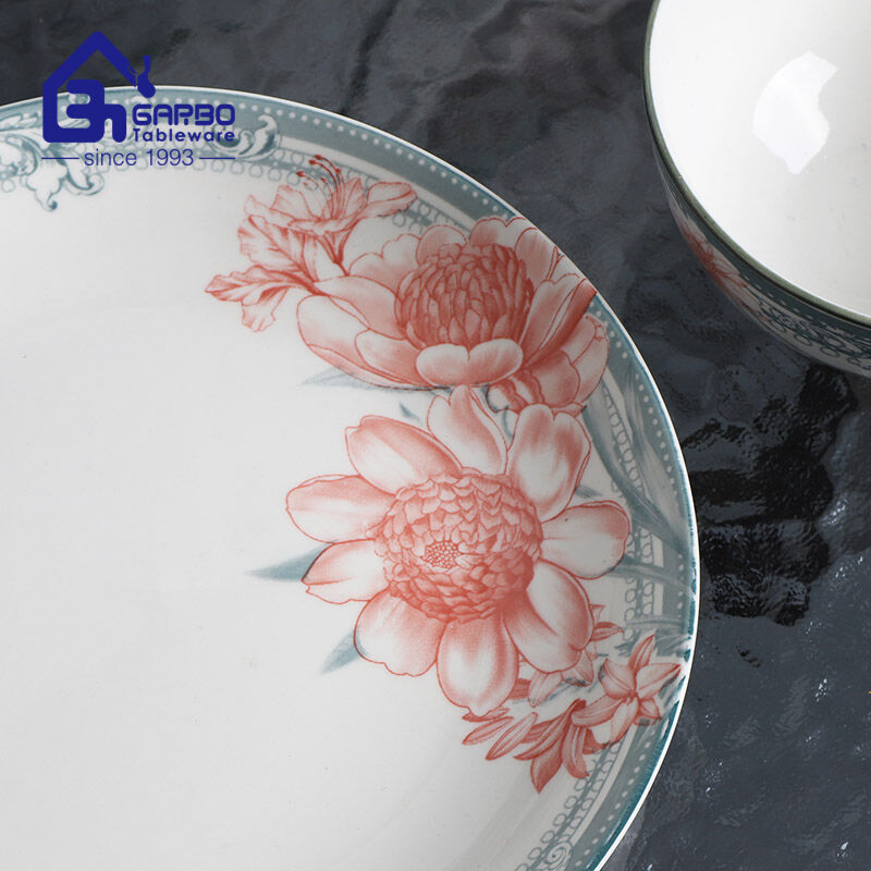 The Art of Flower Printing on Porcelain Dinnerware: A Timeless Elegance