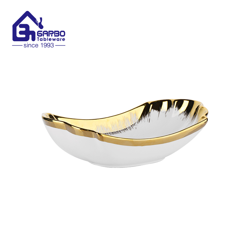 gold plating porcelain bowl