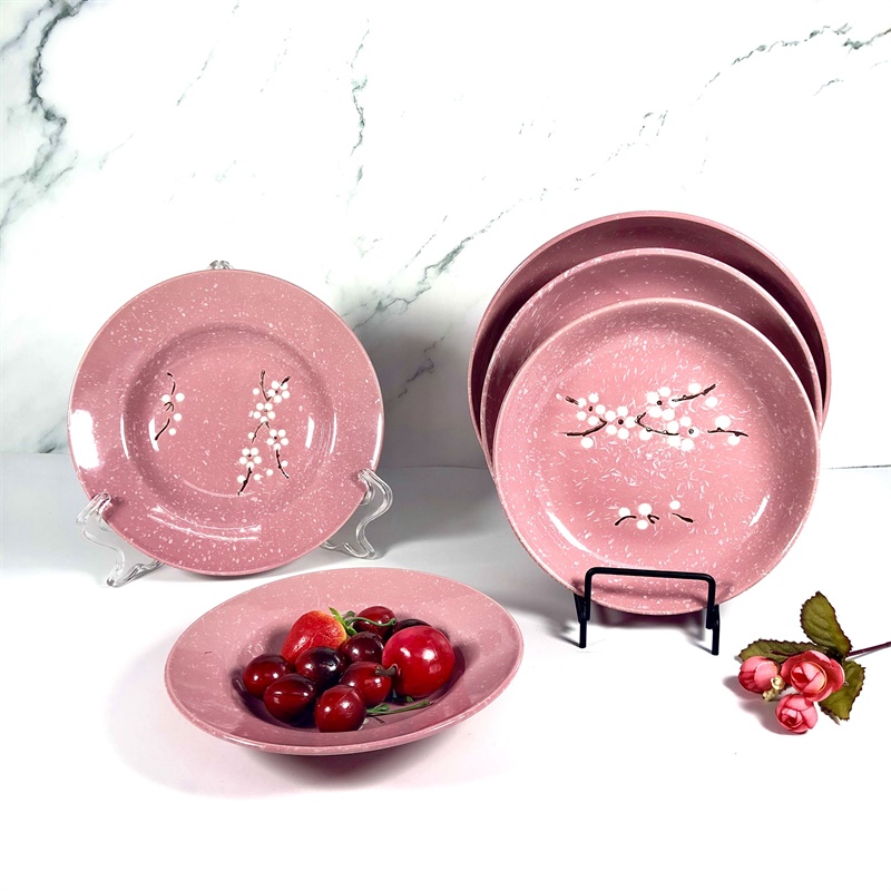 Color glazed ceramic dinnerware set