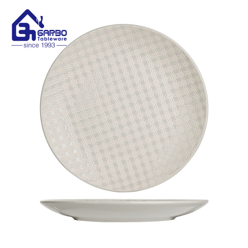 round shape 10.6inch ceramic plate