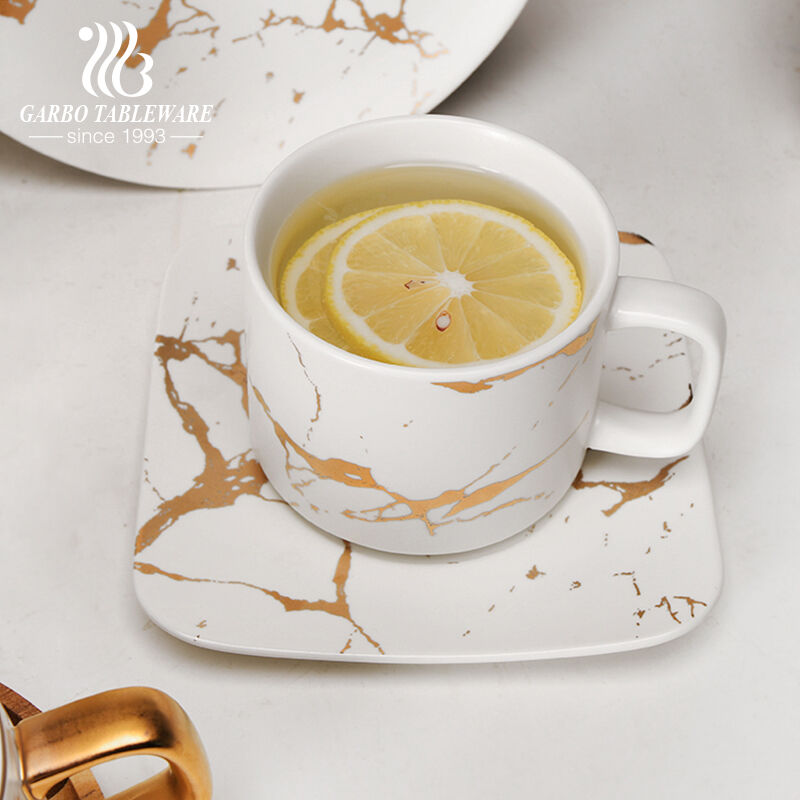 Elegant Marble Design Porcelain Tableware by Garbo International