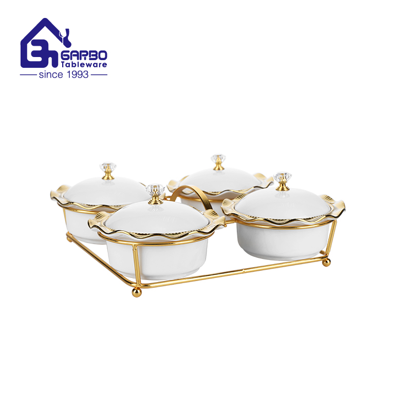 4pcs ceramic serving bowls