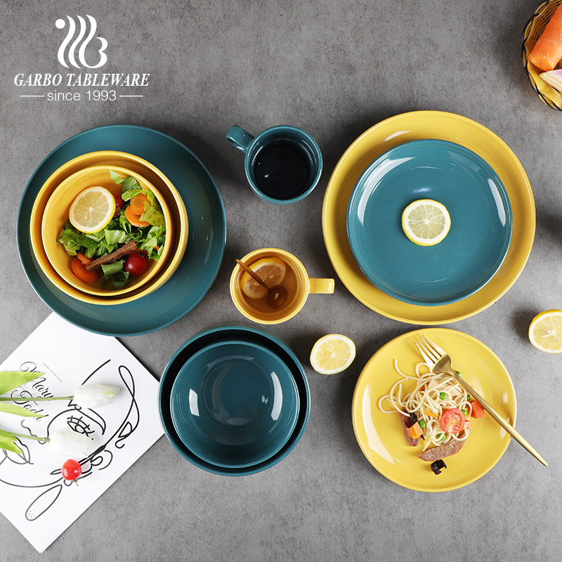 The Exquisite Art of Color Glazed Stoneware Dinner Sets: A Closer Look at Garbo International's Offerings