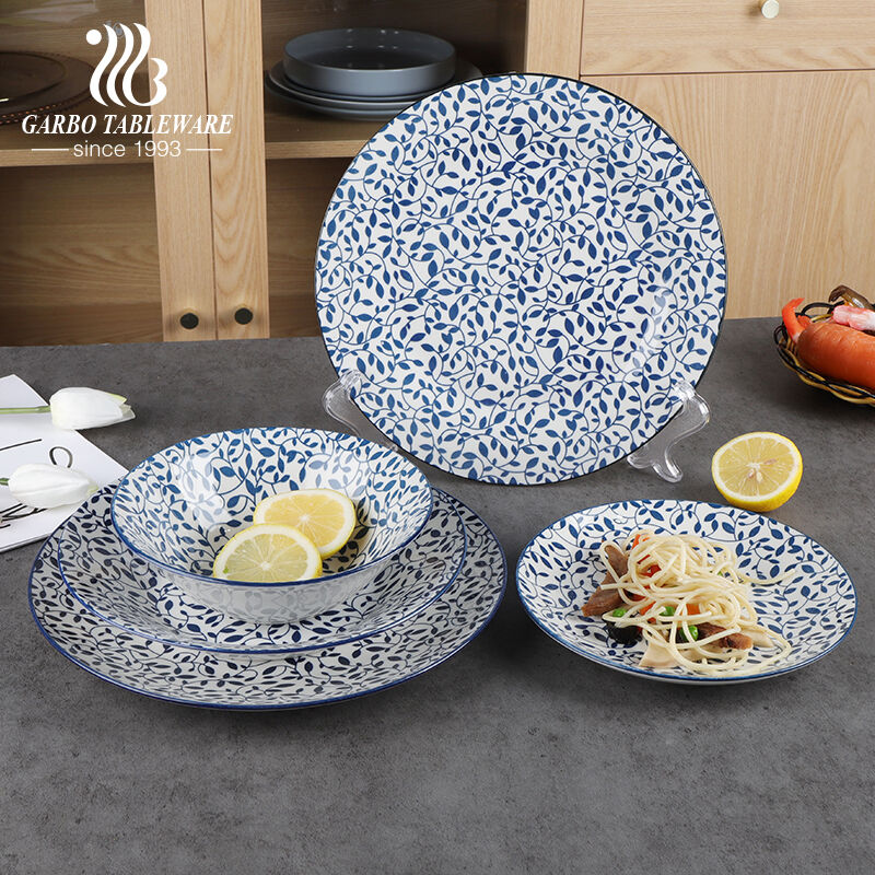 Blue Color Printing Porcelain Tableware from Garbo Tableware