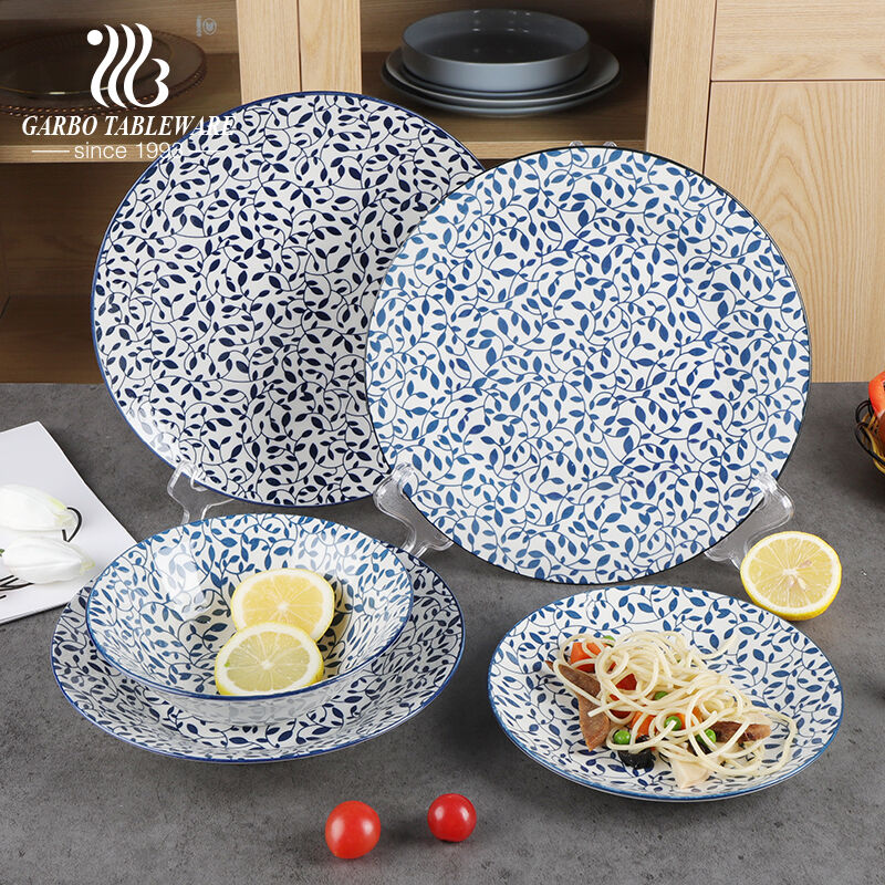 Blue Color Printing Porcelain Tableware from Garbo Tableware