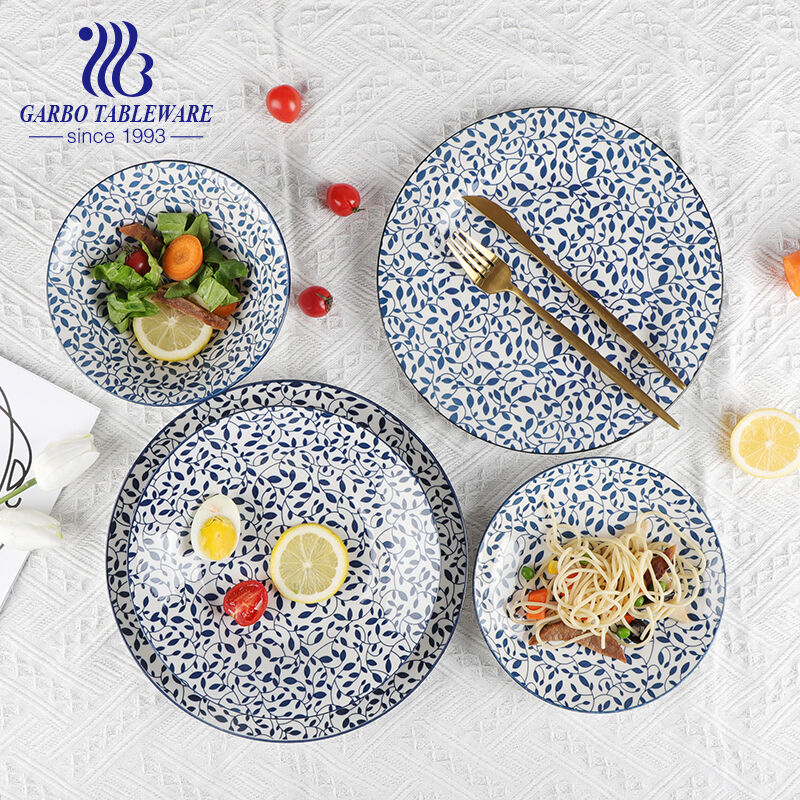 Blue Color Printing Porcelain Tableware from Garbo Tableware