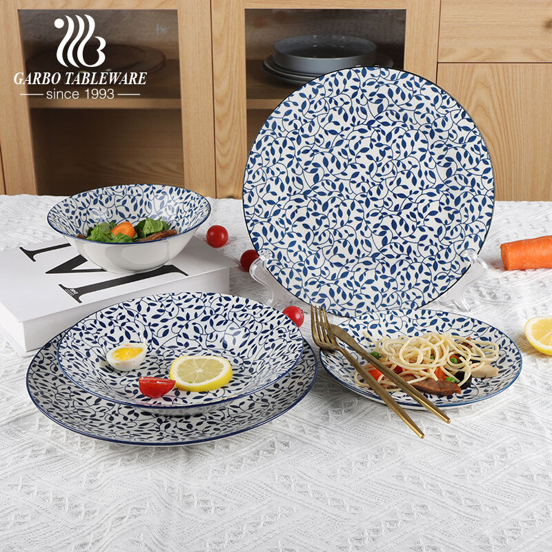 Blue Color Printing Porcelain Tableware from Garbo Tableware