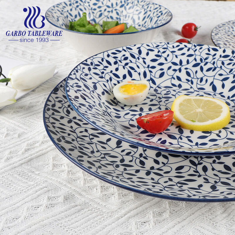 Blue Color Printing Porcelain Tableware from Garbo Tableware