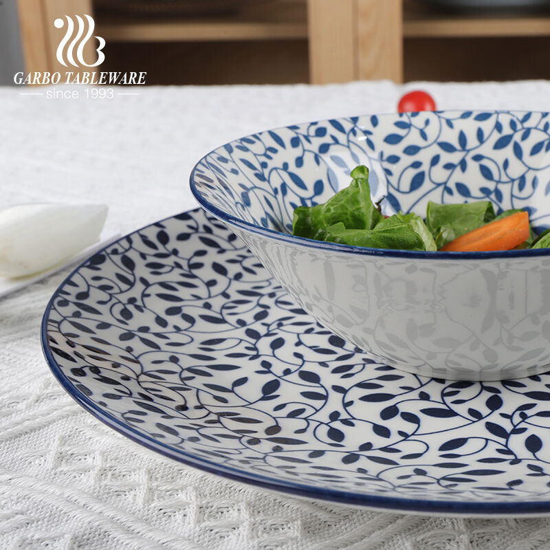 Blue Color Printing Porcelain Tableware from Garbo Tableware