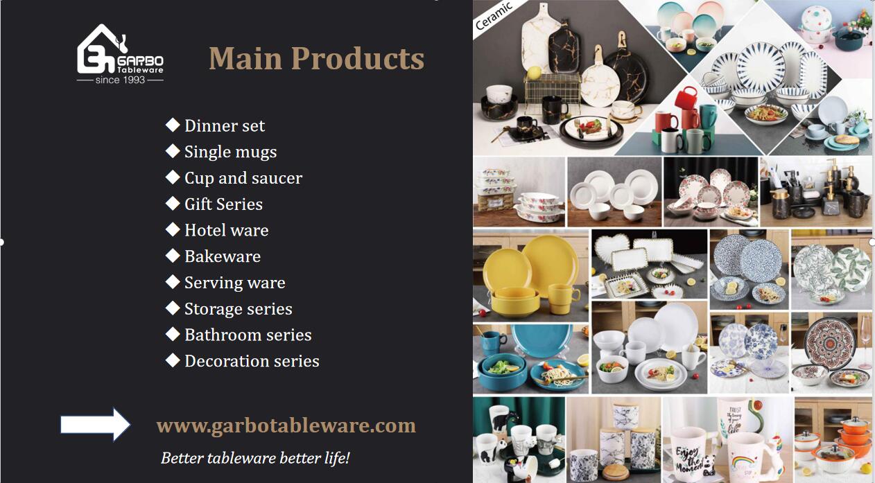 Why do you need to choose Garbo Ceramic as the Ceramic tableware long-term supplier