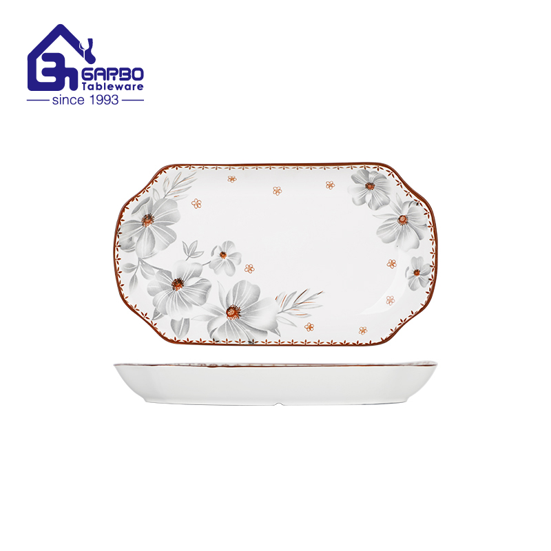 Rectangle Shape Ceramic Plate