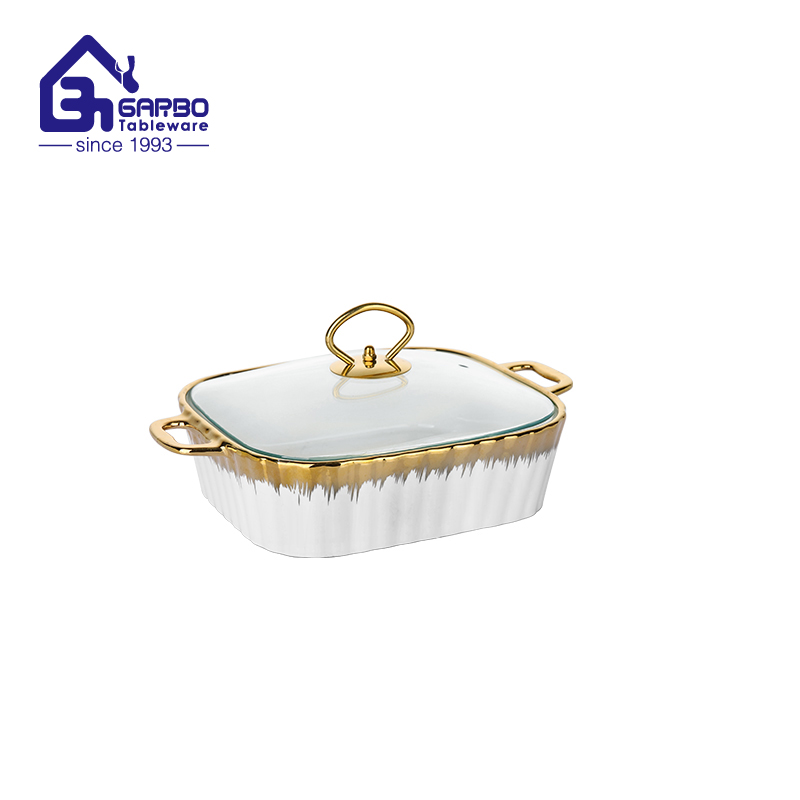 New Arrival Buffet Use Ceramic Baking Dish