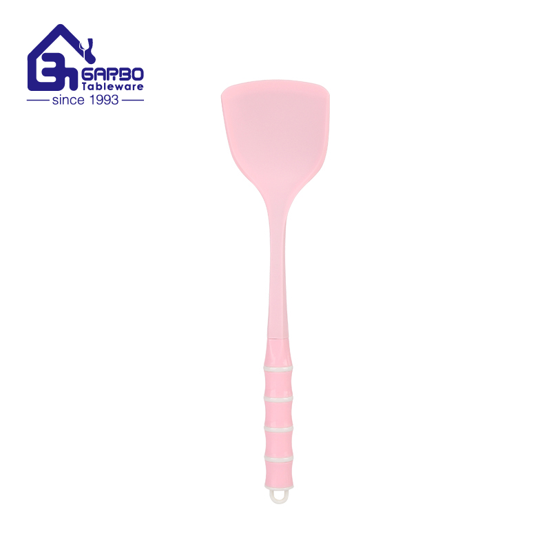 Made in China Silicone Frying Pan Spatula Custom Pink Kitchen Spatula Spoon Heating Spatula Cooking Stirring Accessories Kitchenware