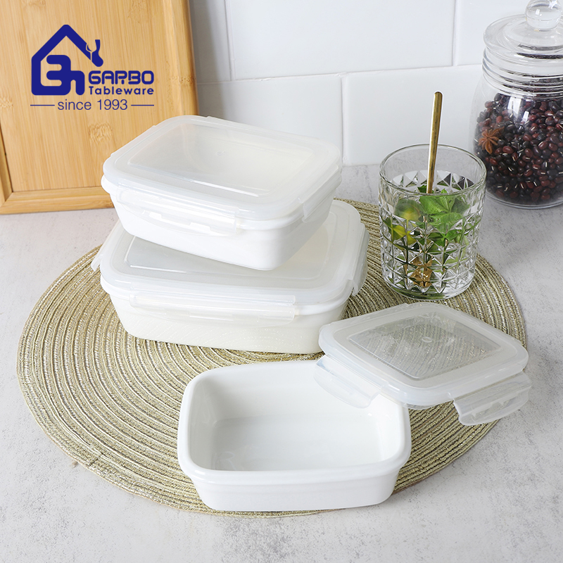 Introduction to GARBO TABLEWARE's Porcelain Food Container with PP Lid