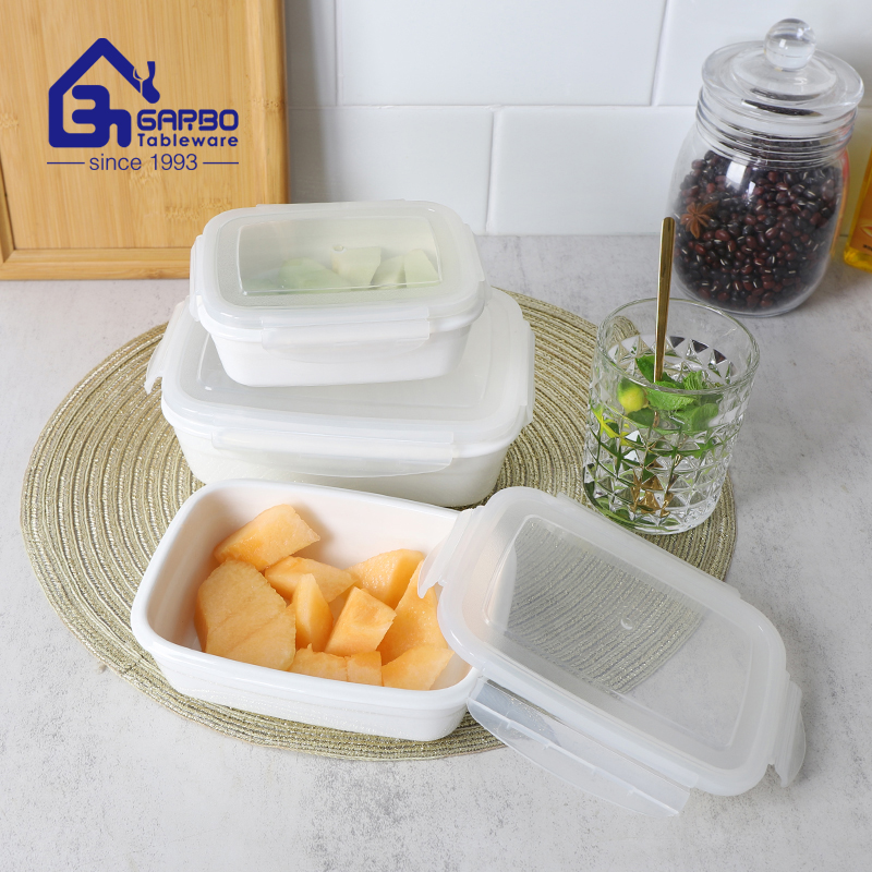 Introduction to GARBO TABLEWARE's Porcelain Food Container with PP Lid