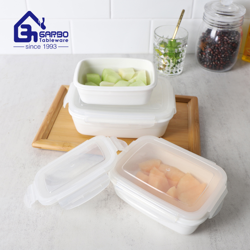 Introduction to GARBO TABLEWARE's Porcelain Food Container with PP Lid