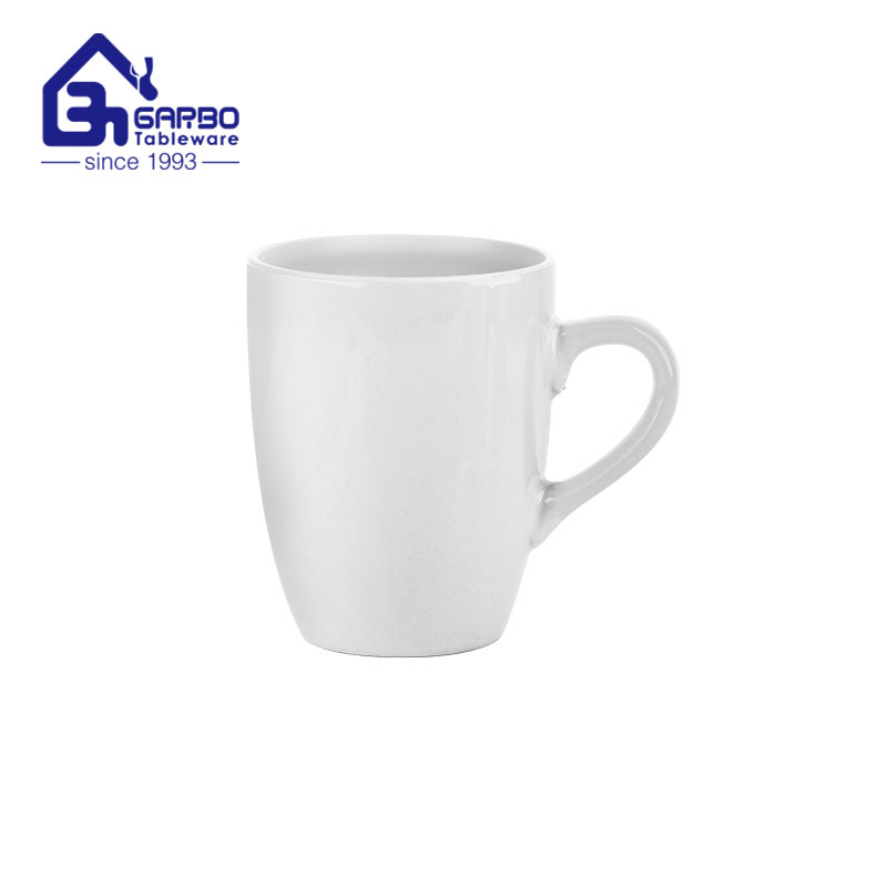 Factory wholesale yellow ceramic mug 380ml coffee tea cup with handle 