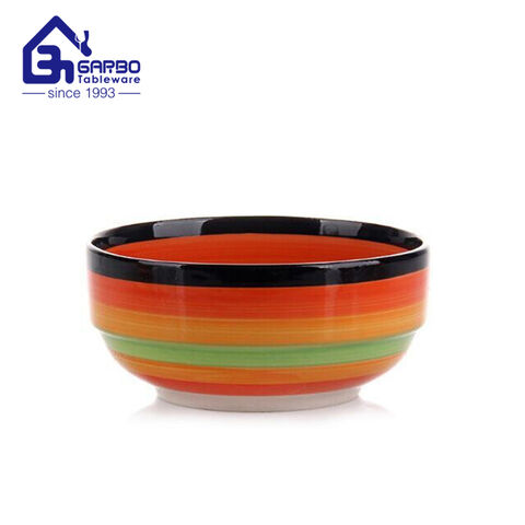 4.5inch strong ceramic bowl  stock round porcelain food bowls set clear white engraved bowl