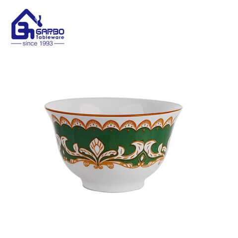 6 inch Unique Tulip printing design porcelain rice bowl