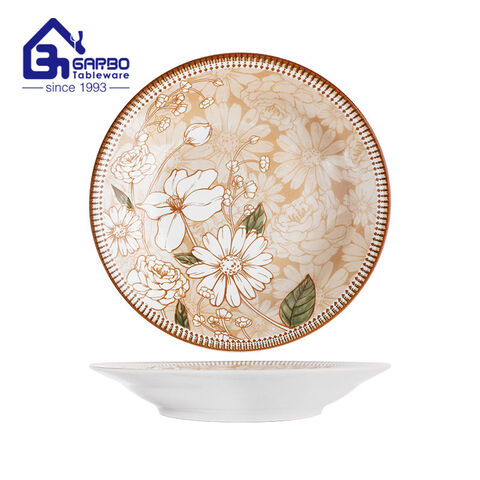 7 inch eco-friendly decorative printing porcelain salad bowl 