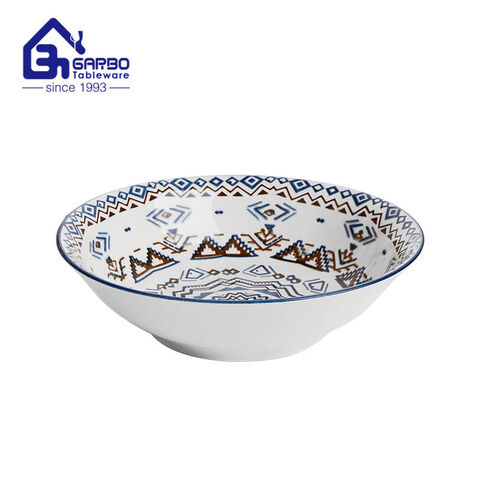 640ml eco-friendly printing porcelain salad bowl for sale