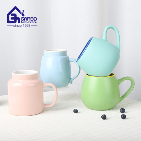 High Quality Stoneware Coffee Mug with Fancy Design and Customized Color