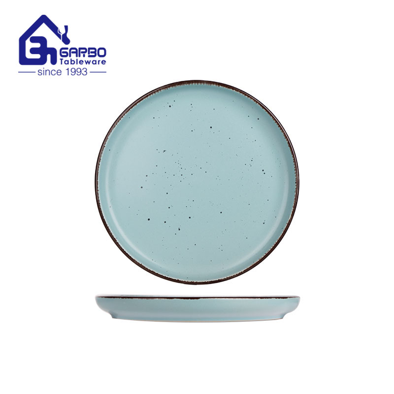 10.6 inch hand paiting dinner plate stoneware factory in China