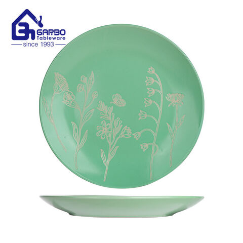 10.6 inch hand paiting dinner plate stoneware factory in China