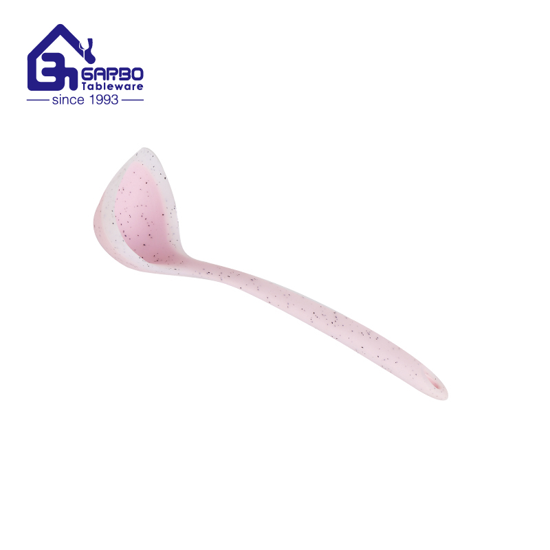 New arrival high quality pink color silicone soup ladle