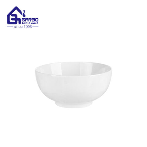 Hotel use 25oz ceramic soup bowl cereal bowls 6 inch white bowls set for soup noodle cereal salad