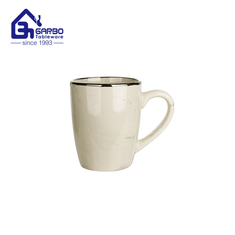 Factory direct supply 340ml stoneware coffee mug with glazed color