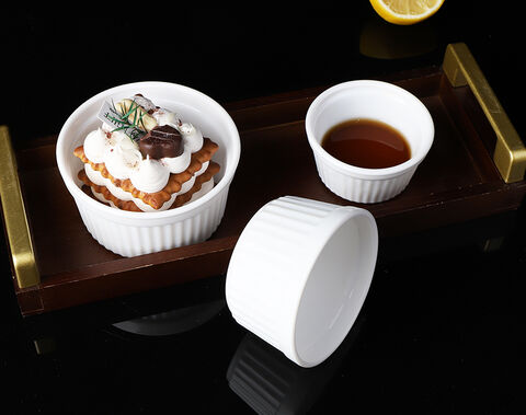 white opal ramekins pudding dish with wholesale price