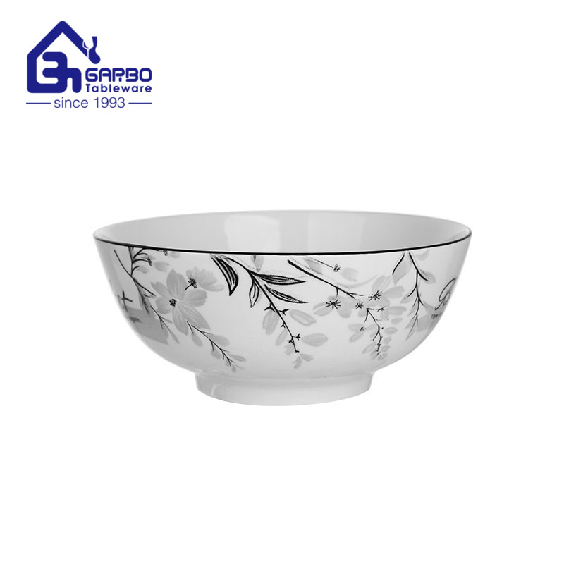 6 inch porcelain cereal bowl with nice printing factory from China