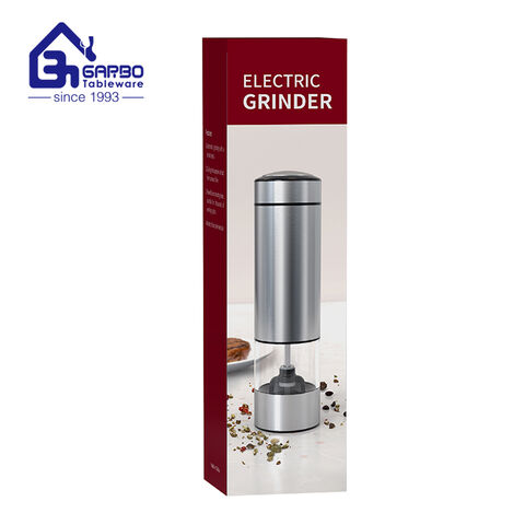 Practical  electric black pepper salt grinder in 2 pieces set with black base in bulk