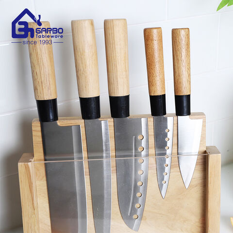 Kitchen Tool Knife Set Best Selling Steak Knife With Customized Wooden Block