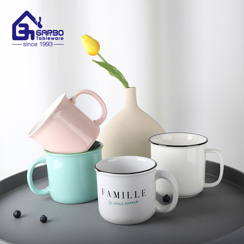 High Qulaity 17oz Ceramic Mug Stoneware Coffee Mug Customized Color and Logo Available