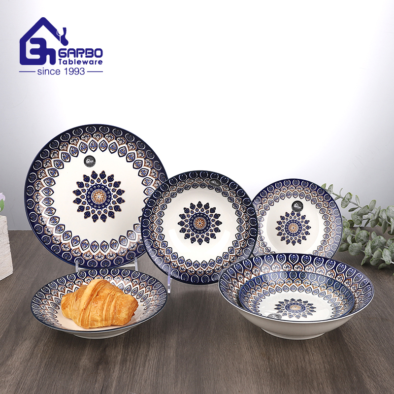 8.27 inch 1400ml new under-glazed porcelain bowl for wholesale