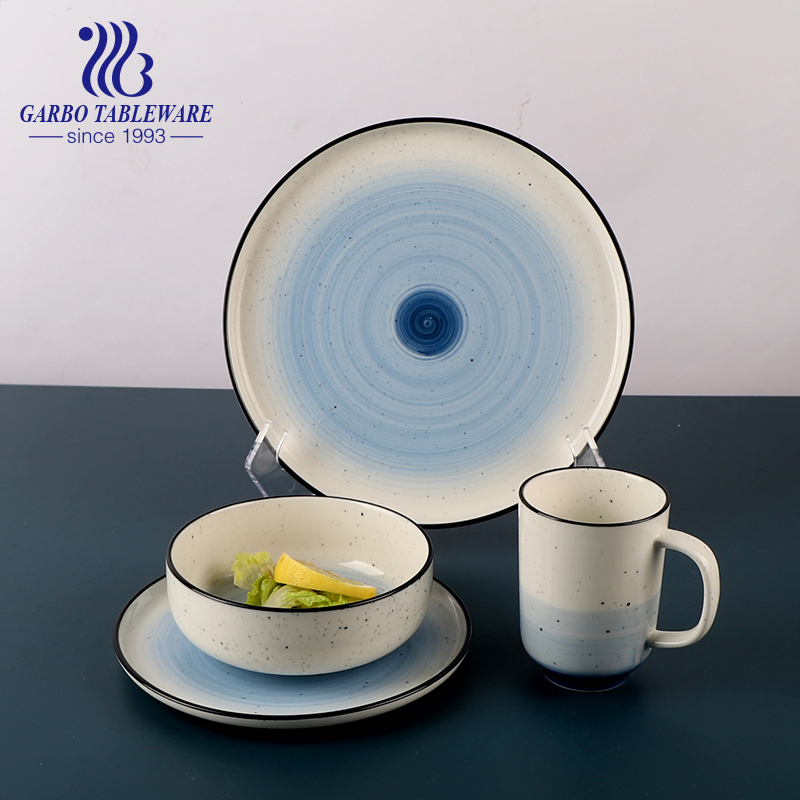 16pcs reinforced porcelain dinner set with nice design factory from China