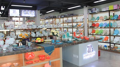 Garbo tableware ceramic showroom