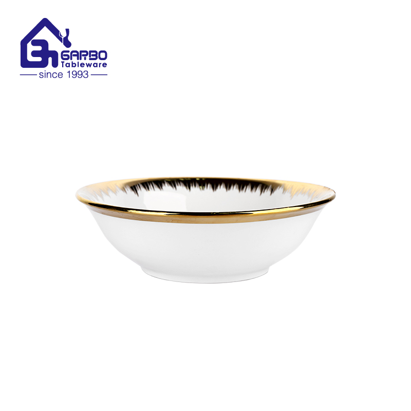 Wholesale High quality 9 inch daisy design porcelain soup bowl