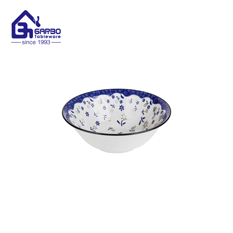 6 inch nice printing design porcelain soup plate factory from China