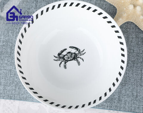 Customize ocean animal decor home opalware dinner set 6pcs