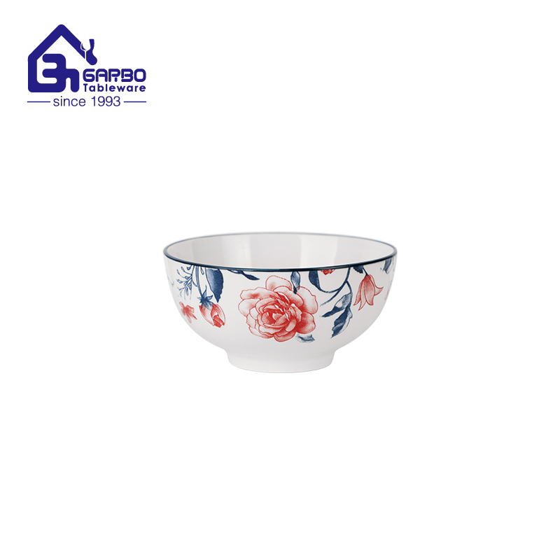 Sublimation gold electroplating porcelain 4.5 inch small bowl